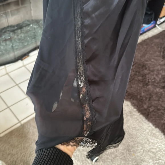 Cacique Black intimate nightie chemise size large - Picture 3 of 9